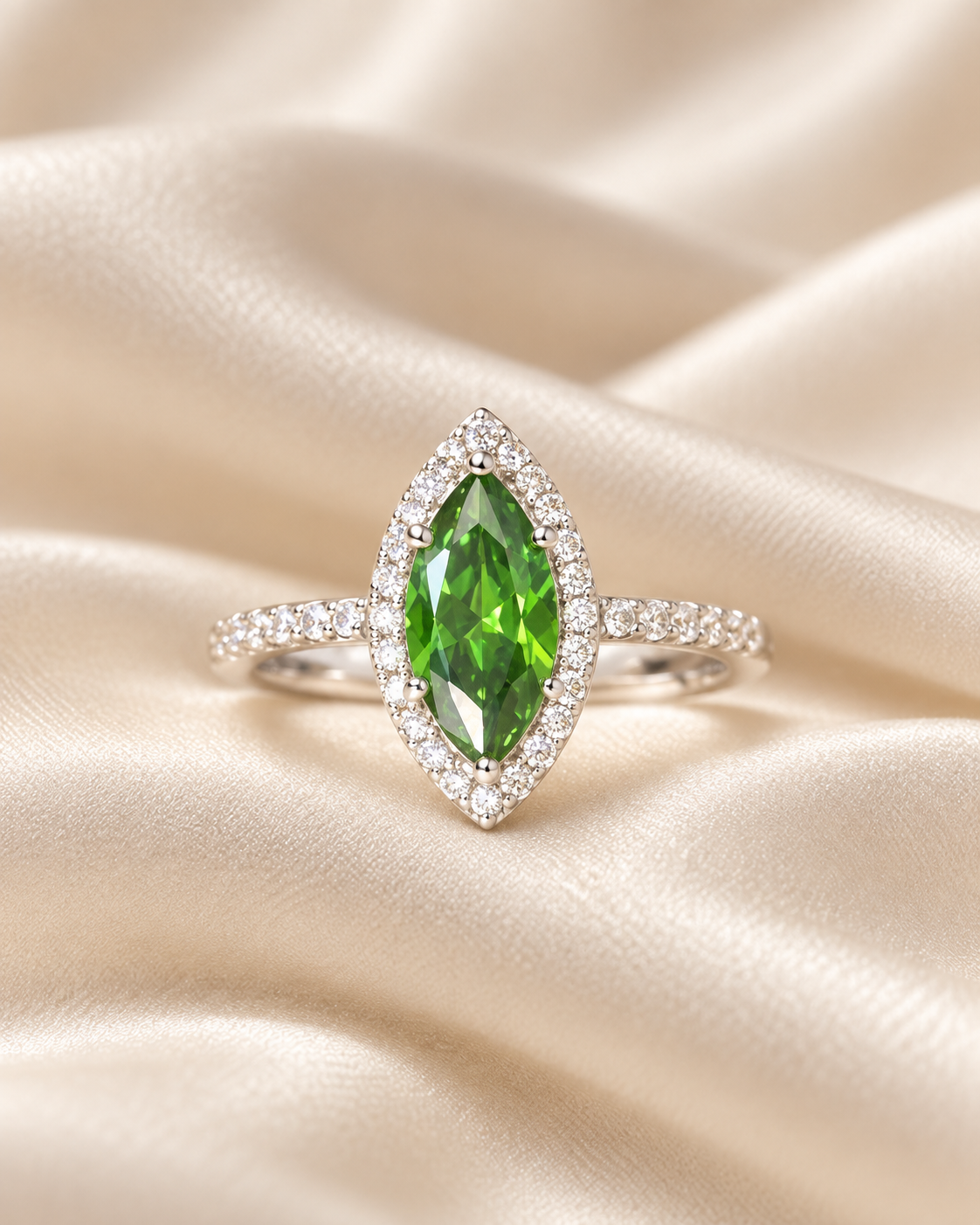 Emerald Marquee Halo Band