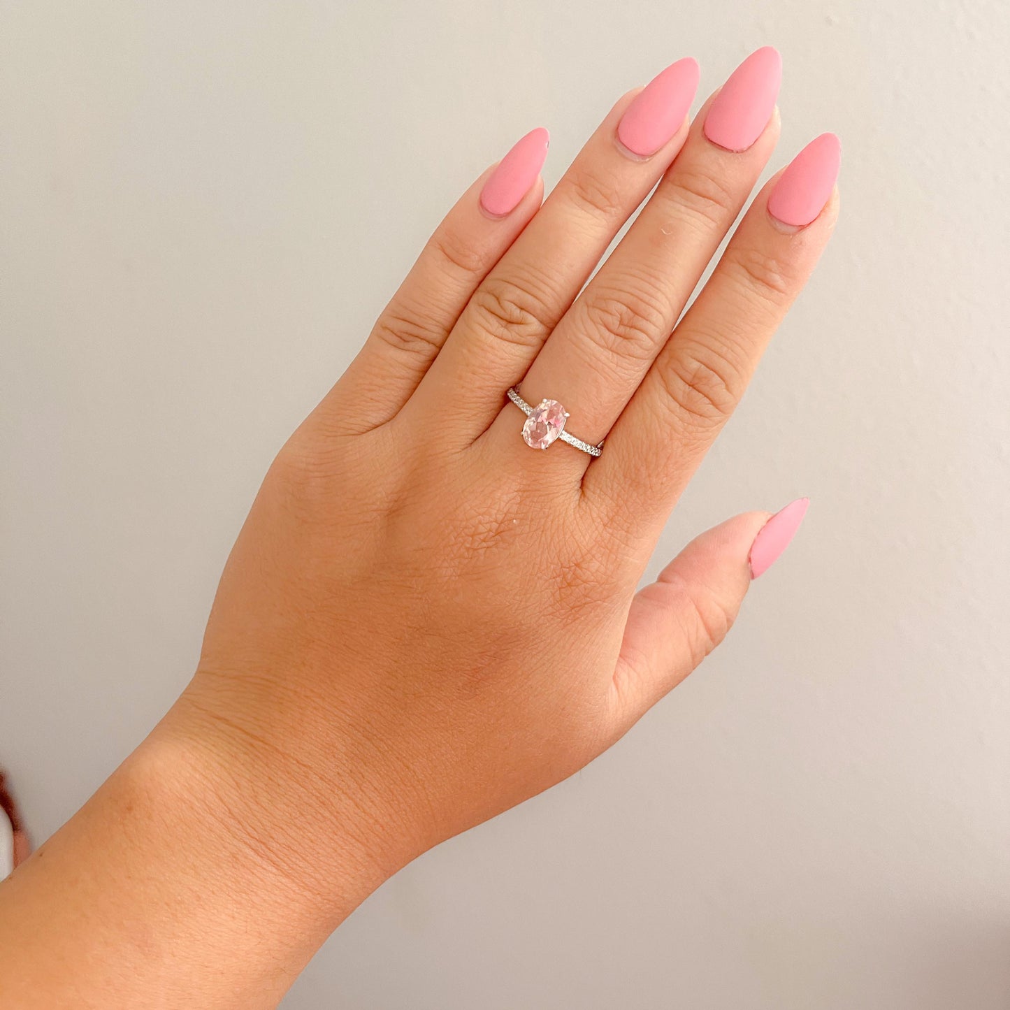 Oval - Morganite Ring