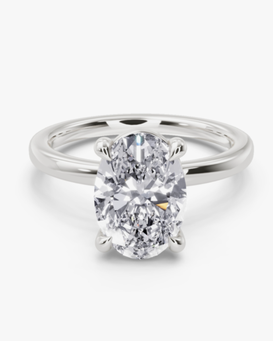 Oval Solitaire Ring