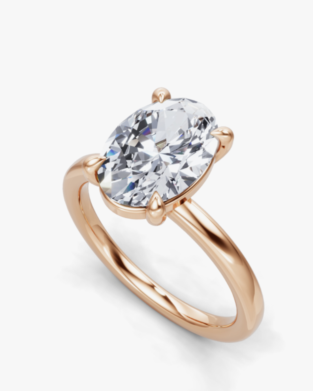 Oval Solitaire Ring