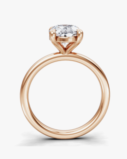 Oval Solitaire Ring
