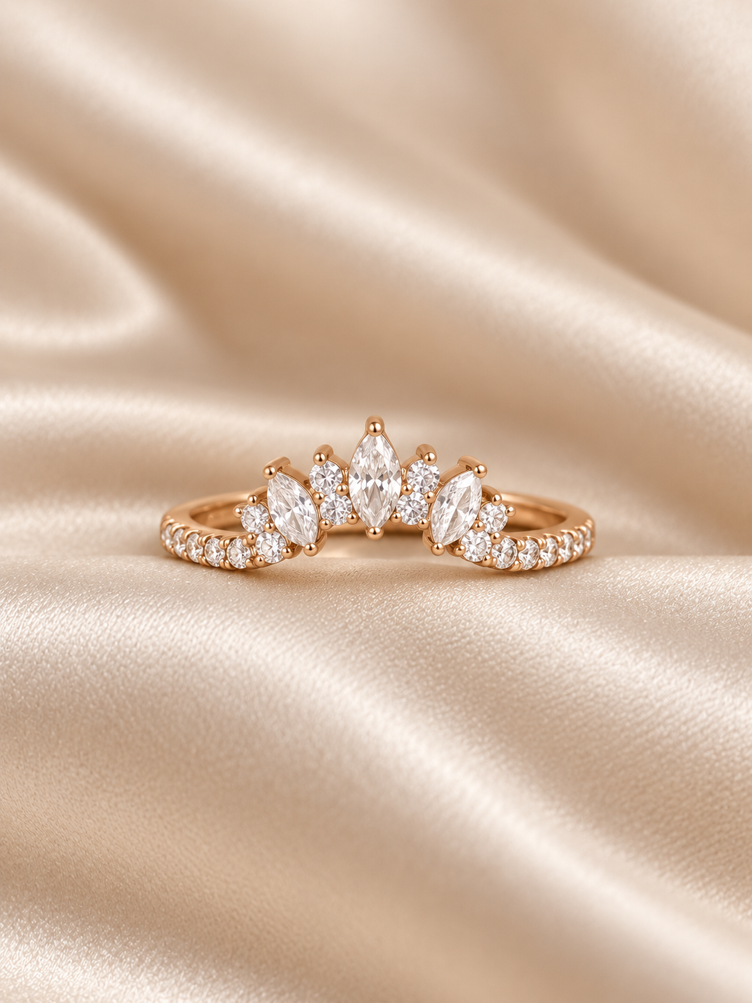 Rose Gold Crown Band