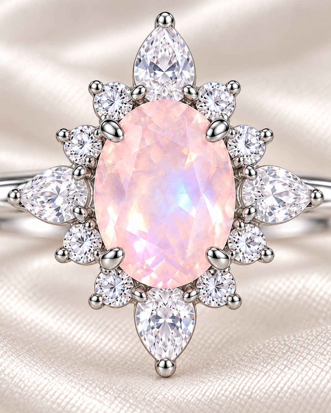 Sweet Dream Teardrop Cluster Ring