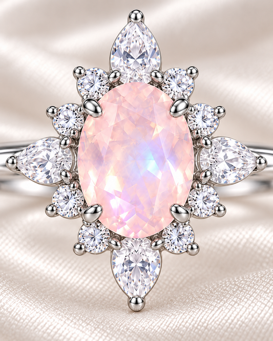Sweet Dream Teardrop Cluster Ring