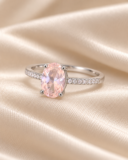 Morganite Oval Band