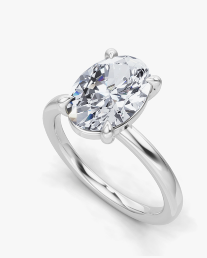 Oval Solitaire Ring