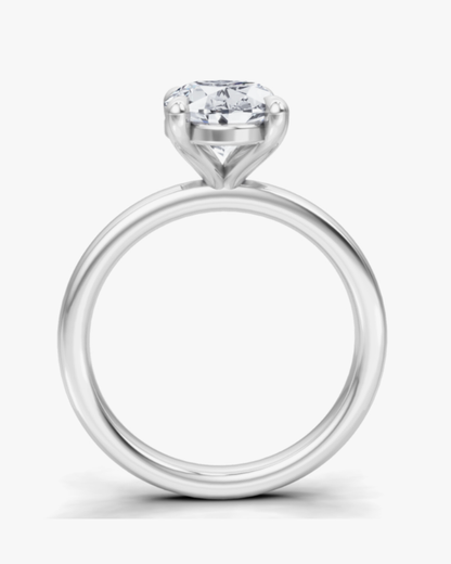 Oval Solitaire Ring