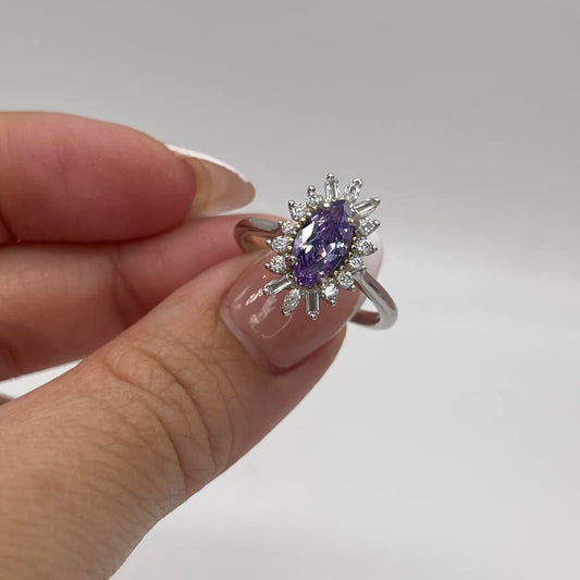 Elegance Ring - Lavender Quartz