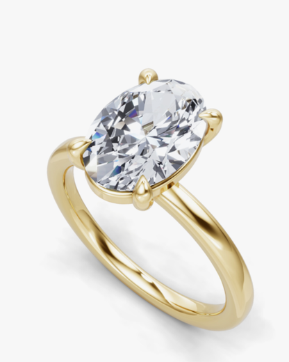 Oval Solitaire Ring