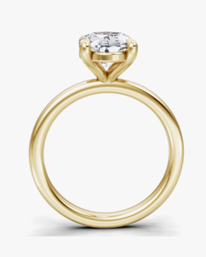 Oval Solitaire Ring
