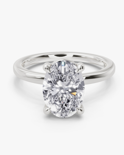 Oval Solitaire Ring
