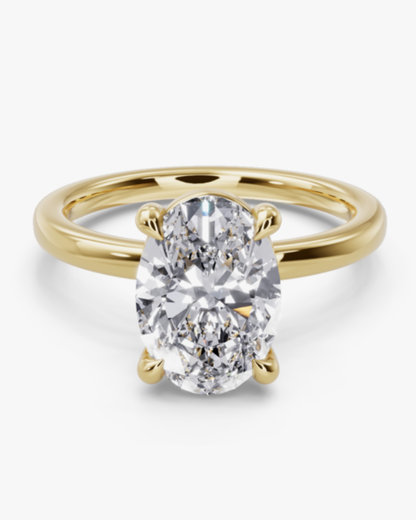 Oval Solitaire Ring