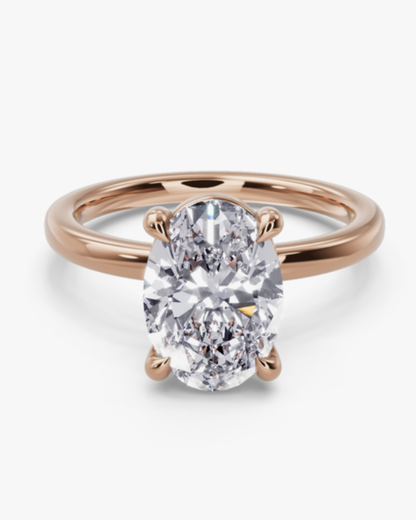 Oval Solitaire Ring