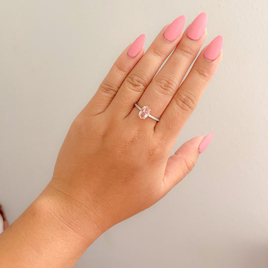 Oval - Morganite Ring